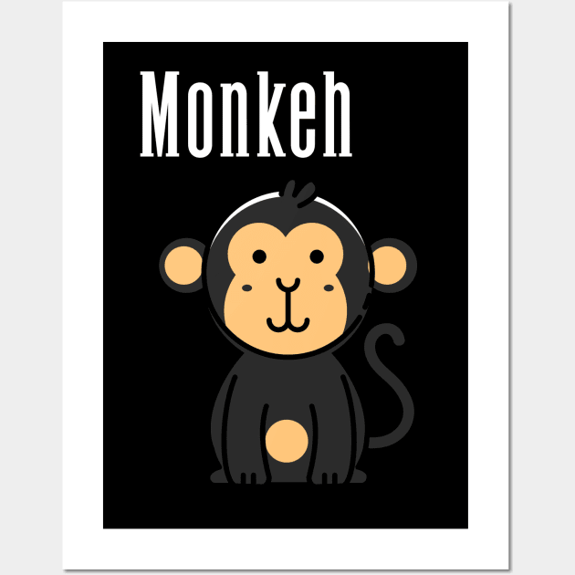 Sitting Monkeh - Time To Monkey Arround Wall Art by CarlsenOP
